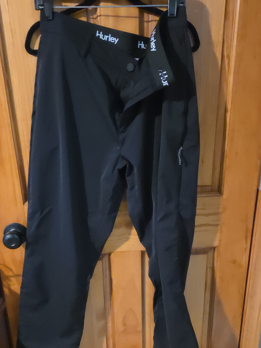 Hurley Men's Black Performance Pants 38 X 29 Like New
